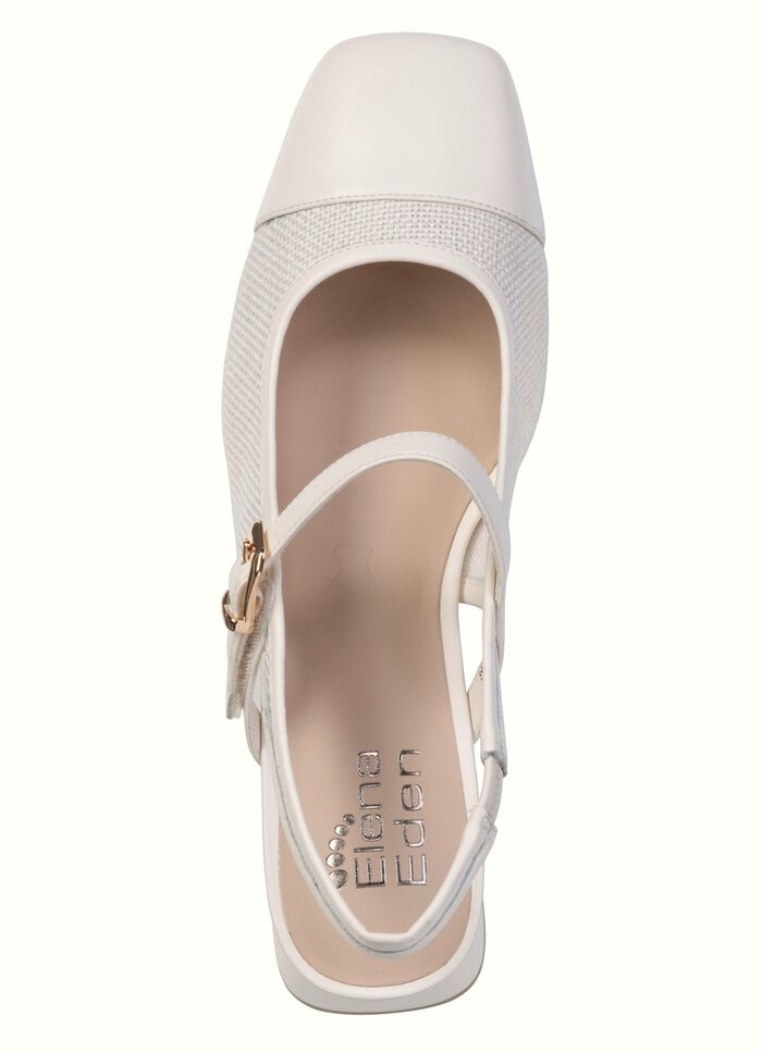 ELENA EDEN, chique dames slingpumps, breedte G, met klittenbandsluiting 