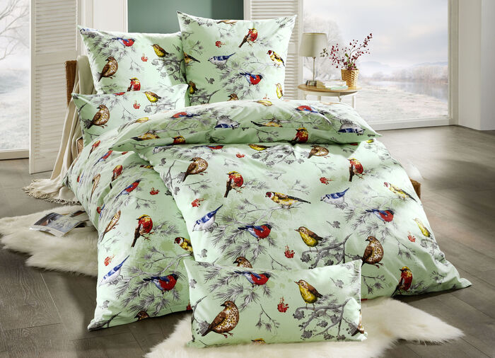 Beddengoedset met ritssluiting LINDENGROEN