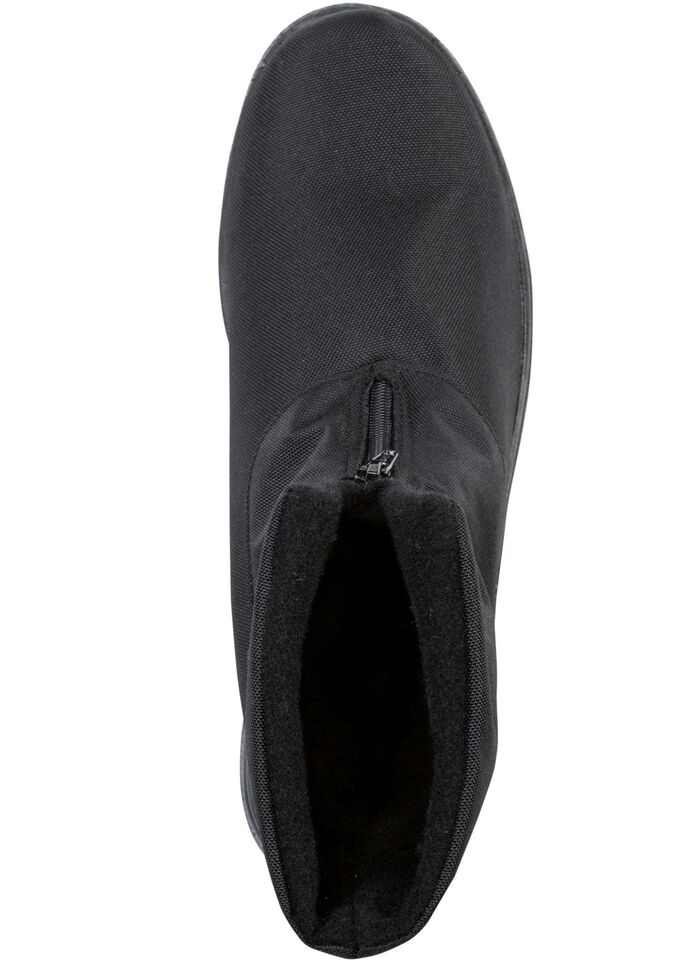 Enkellaarsjes met ritssluiting aan de voorkant ZWART