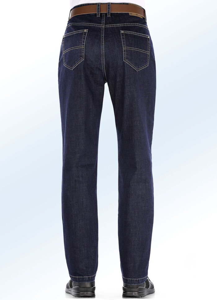 Jeans in 3 kleuren DONKERBLAUW