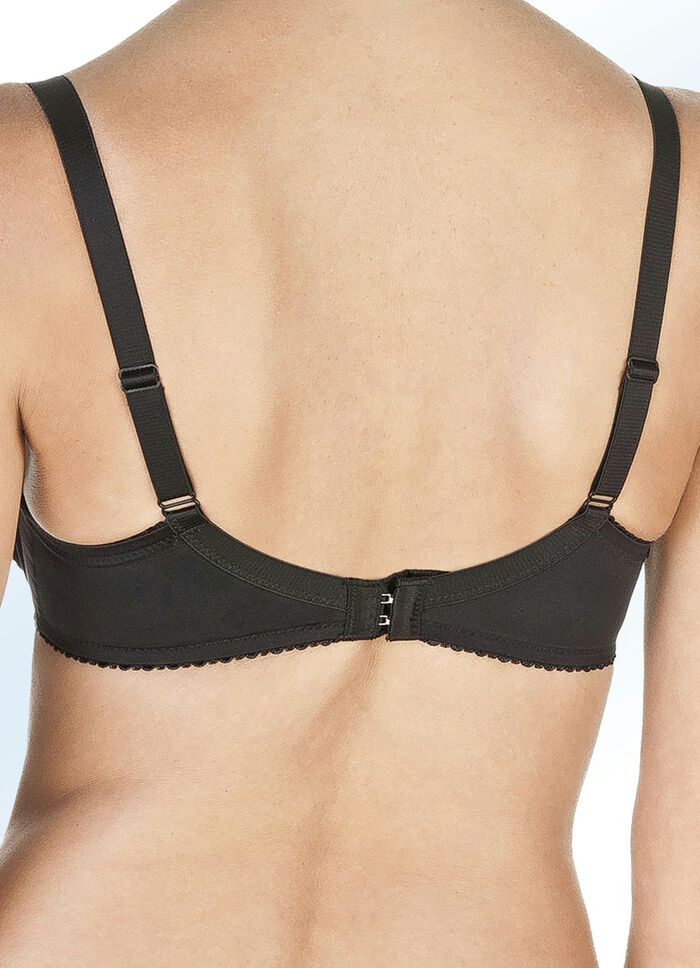 Felina Conturelle beugelbeha met borduurkant ZWART