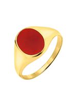 Herenring met echte carneool 