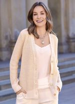 Cardigan met elegante glitter 