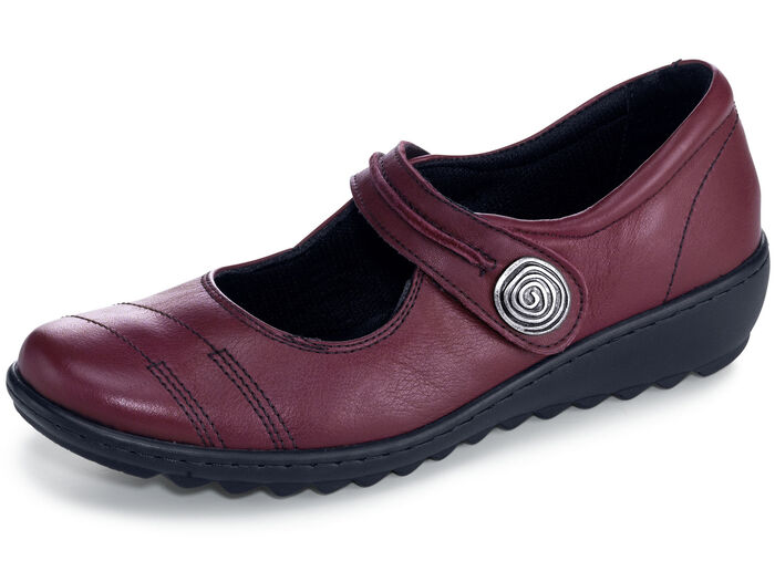 Gemini pantoffels gemaakt van rundnappaleer BORDEAUX