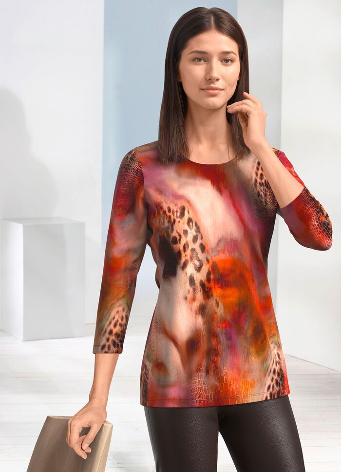 Shirt met all-over print 