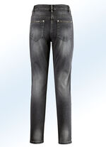 Jeans met mooie klinknagels ZWART