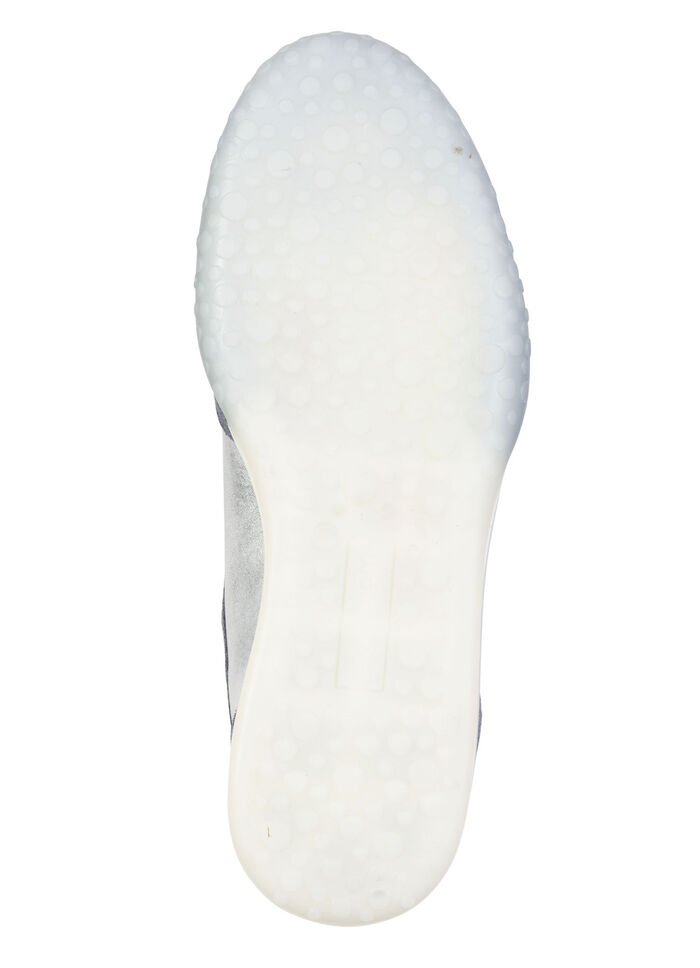 Waldläufer, comfortabele damessneakers, breedte H, met uitneembaar voetbed JEANSBLAU-SILBER