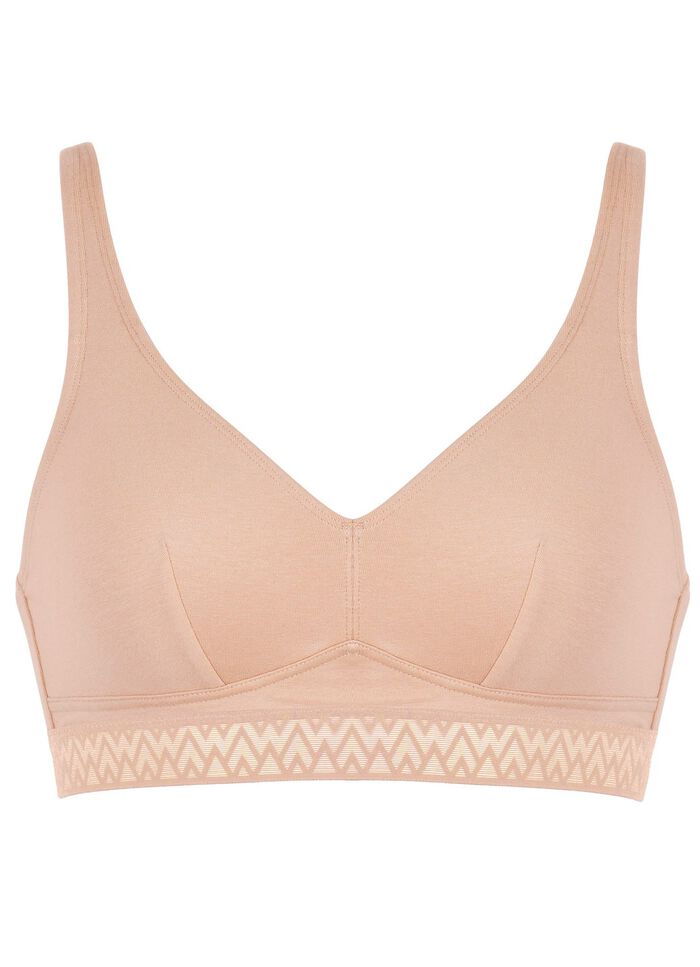 Naturana 2-pack bh met decoratieve elastische band 