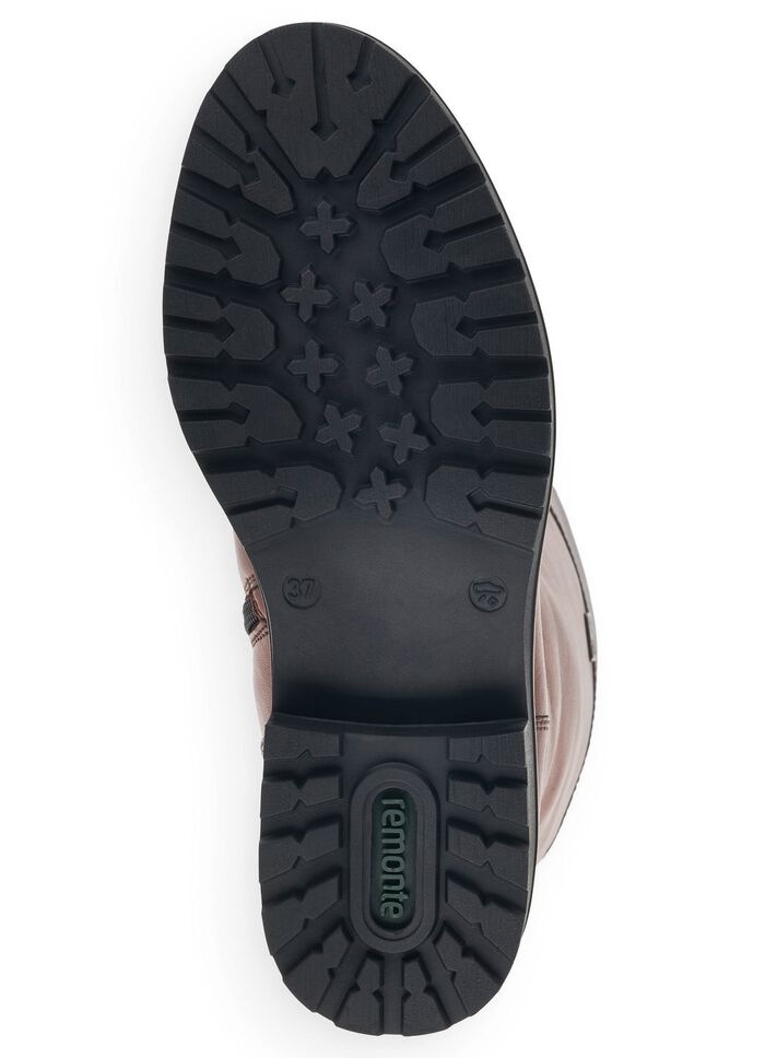 Remonte, gevoerde dameslaarzen, winterschoenen, breedte G, met rits KASTANJEBOLEET-MOKKA