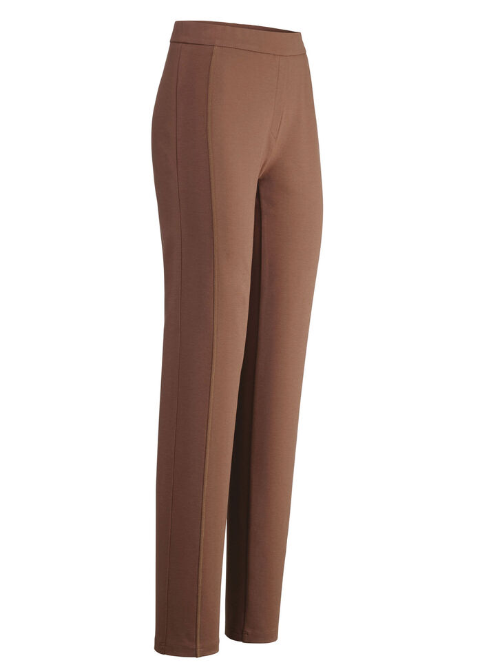 Broek met nauwsluitende deelnaden COGNAC