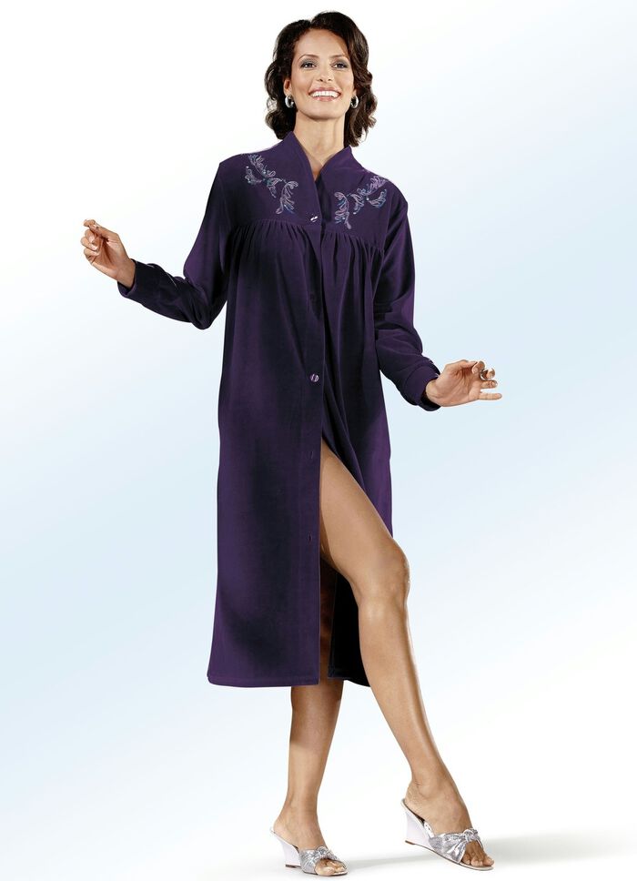 Huisjas met borduursel en paillettenversiering 