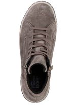 ELENA EDEN veterlaarsje met twee ritssluitingen aan de zijkant TAUPE