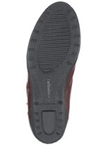 ELENA EDEN enkellaarsjes gemaakt van rundanilineleer BORDEAUX