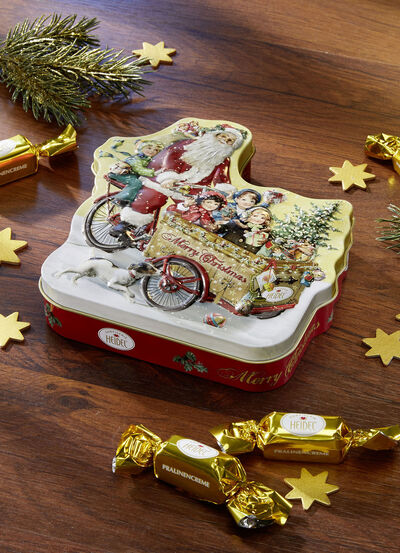 Blik "Bakfiets kerstnostalgie 