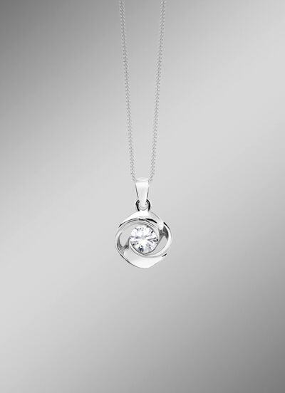 Prachtige hanger met zirkonia 