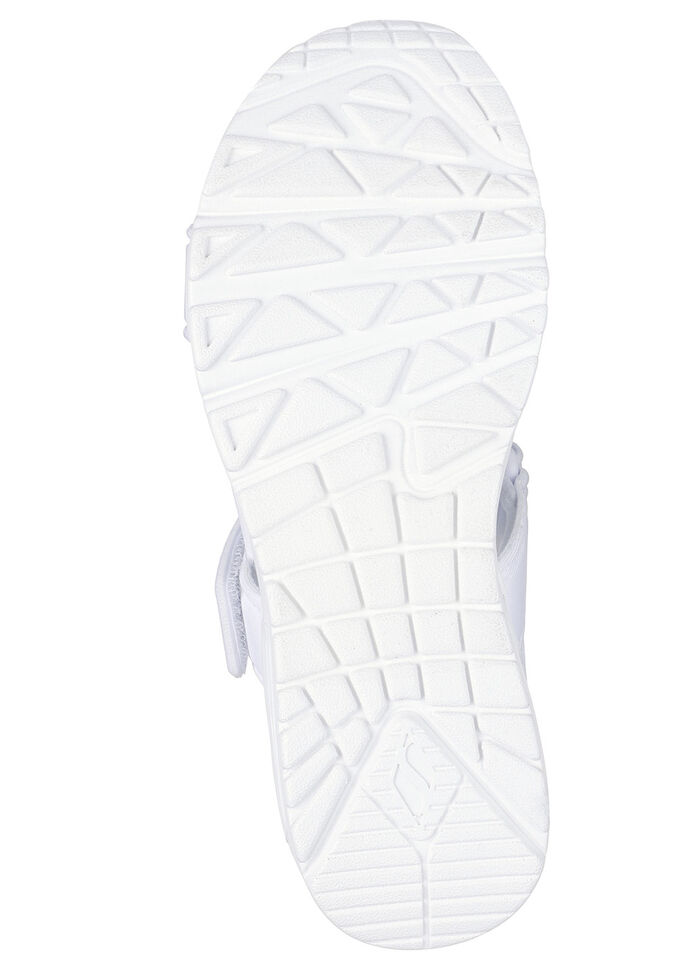 SKECHERS sandaal van rekbaar textielmateriaal WIT