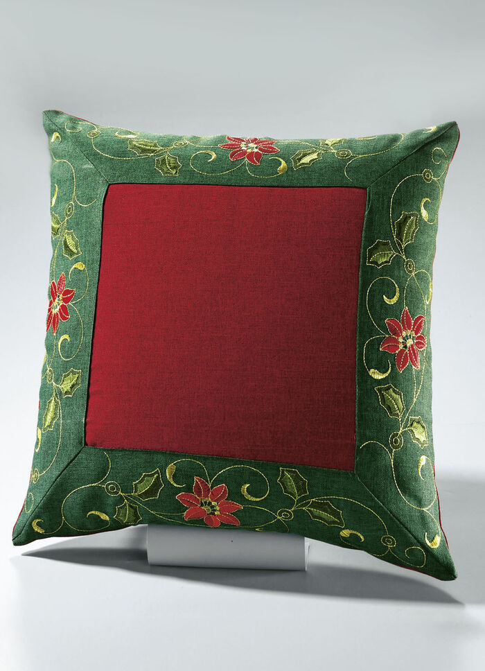 Traditionele tafel- en kamerdecoratie met Ilex-takmotieven ROOD/GROEN/GOUD