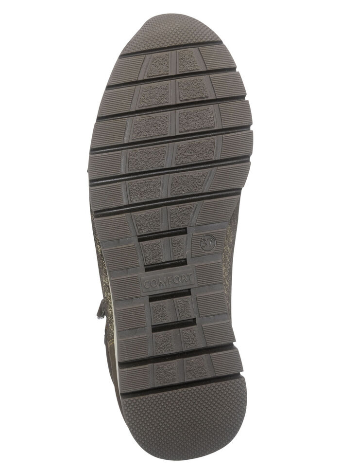 Bootie met glanzend reli&euml;f BRUIN