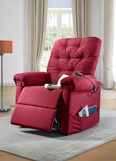 Tv-fauteuil met motor en opstahulp 