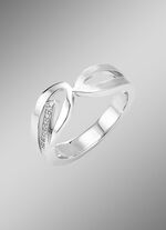 Moderne damesring met zirkonia 