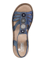 Rieker sandaal met strass steentjes JEANSBLAUW