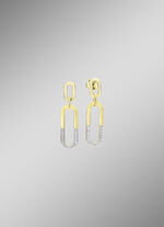 Beweegbare oorbellen met 30 diamanten 