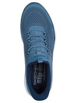 SKECHERS, sportieve herensneakers, met voorgevormde instaphak BLAU