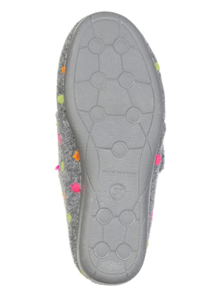 Laurina, klassieke damespantoffels, met klittenbandsluiting 