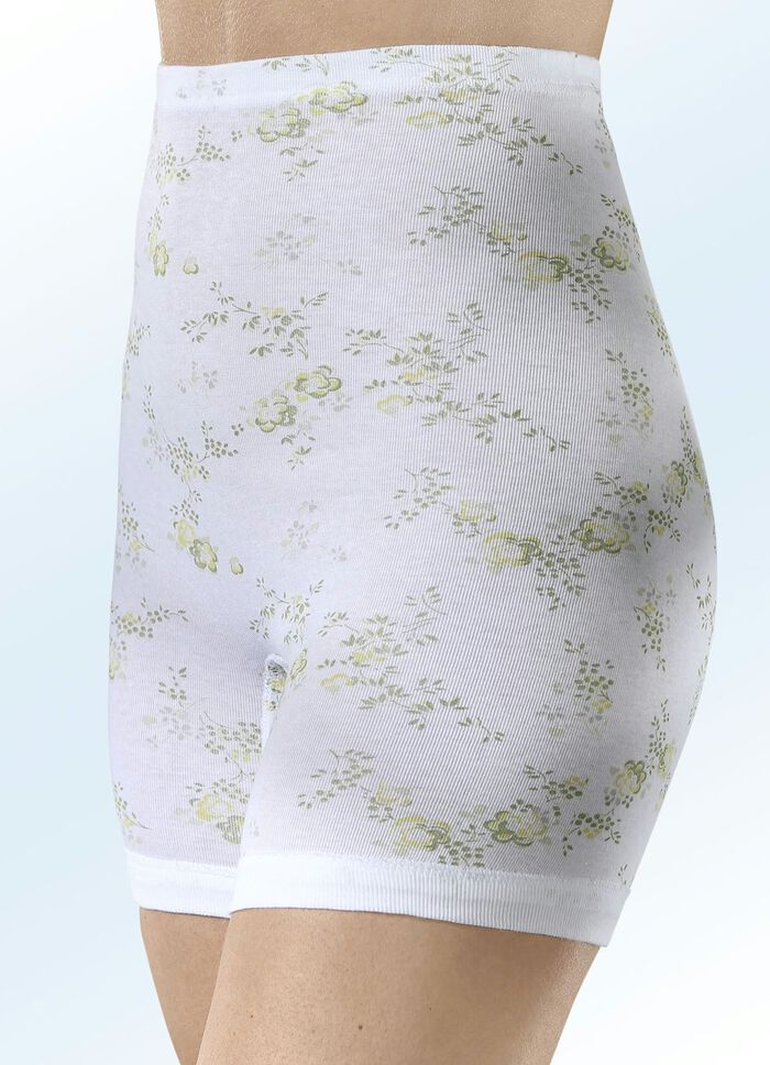 Pak van vijf slipjes met bloemmotief 