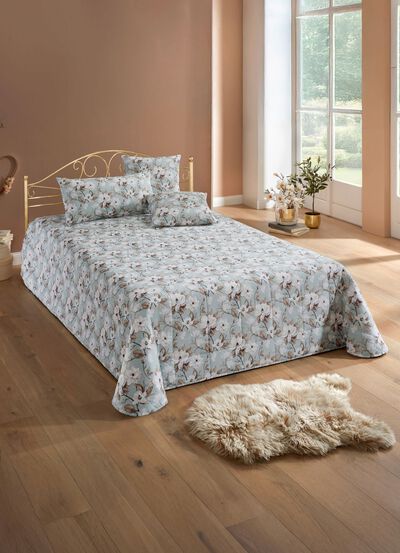 Geruite gewatteerde spreien en kussenslopen 