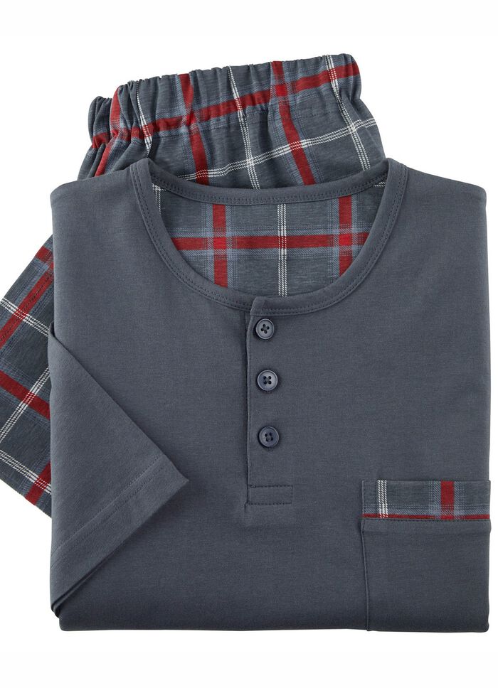 Twee-pack korte broeken met knoopjes aan de voorkant 