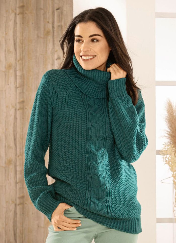 Trui van rijstkorrelbreisel 