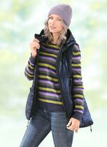 Vest met decoratieve ritsen 