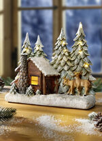 Verlichte boshut met timerfunctie 