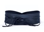 Modieuze leren strikriem, 8 cm breed  