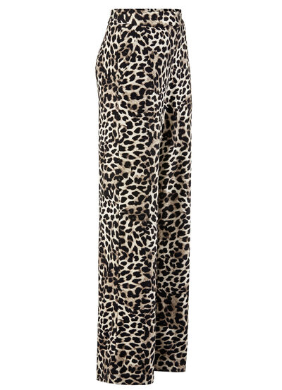 Broek in trendy luipaardprint design 