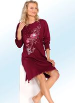 Nachthemd met ronde hals en lange mouwen 