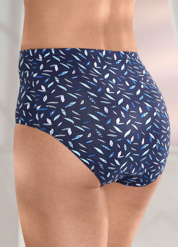 Verpakking van vier slips met een harmonieus printdesign 