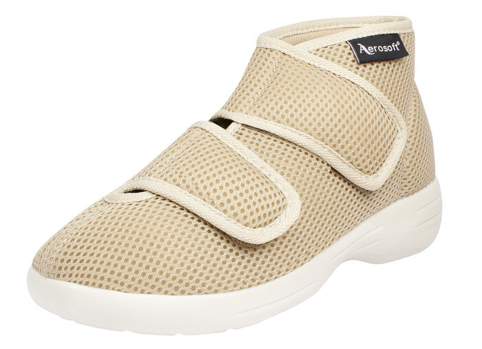 Klittenbandlaarzen voor dames en heren BEIGE