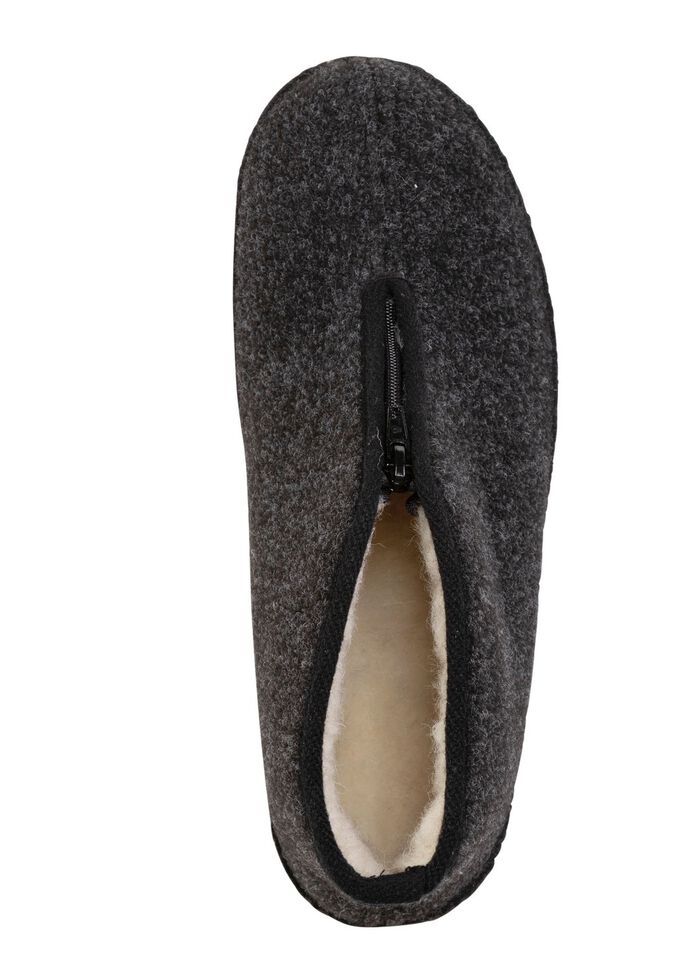 Enkellaarsjes van textiel met praktische ritssluiting 