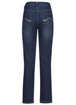 Jeans met mooie borduursels en glinsterende strass-steentjes 