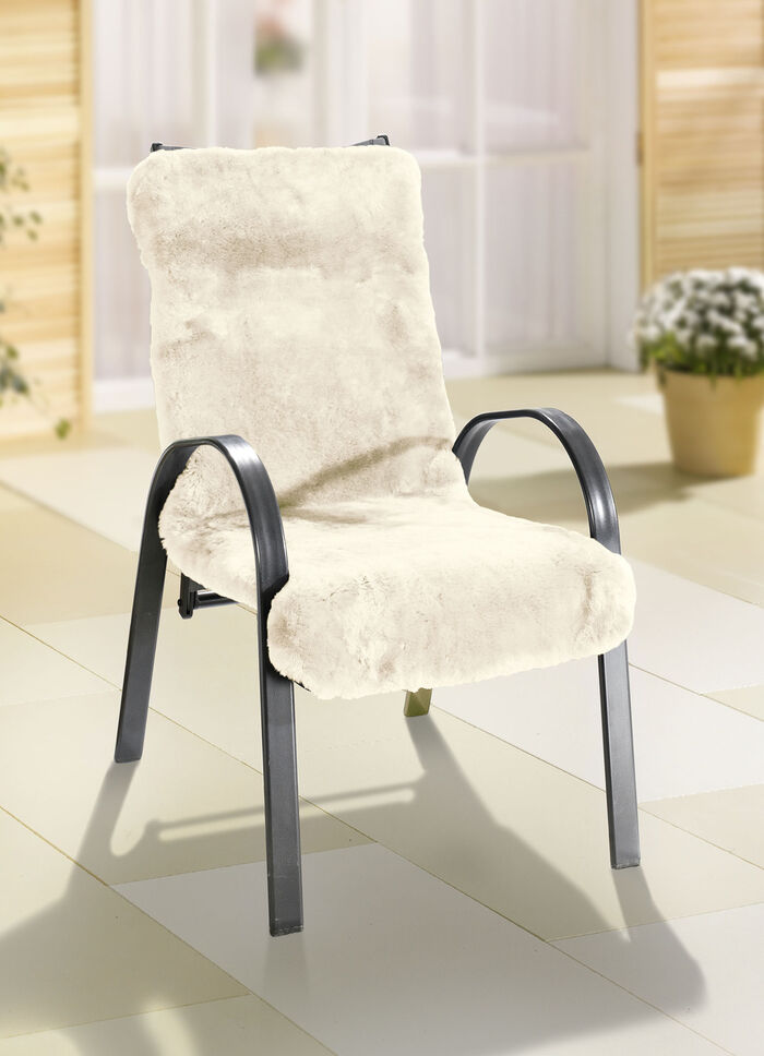Comfortabel zachte lamsleren fauteuilbeschermers BEIGE
