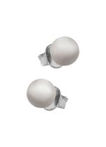 Kleine maar fijne bolvormige oorbellen van titanium 