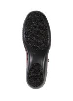 ELENA EDEN laarsje van gedeeltelijk nappaleer met reptielreli&euml;f BORDEAUXROOD