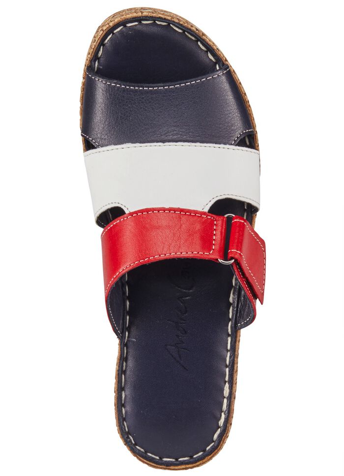 Andrea Conti muiltjes van nappaleer BLAUW-WIT-ROOD