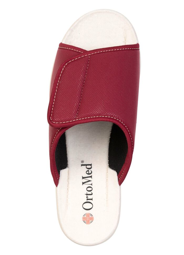 Comfortabele damespantoffels, breedte H, met klittenbandsluiting 