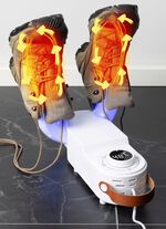 Opvouwbare schoenendroger met 360 graden heteluchtcirculatie 