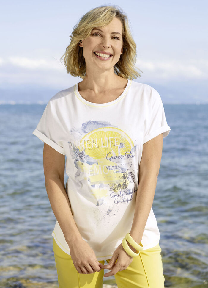 Shirt met bordversiering 