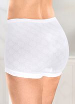 Vierpack slipjes met jacquardmotief 