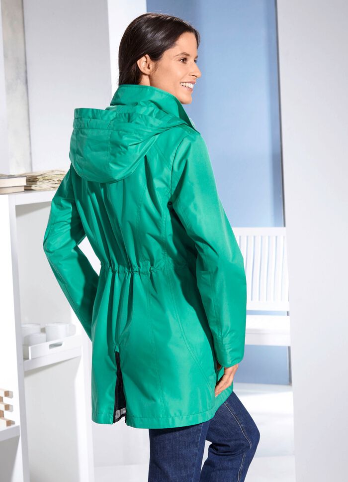 Functionele jas met afneembare capuchon 